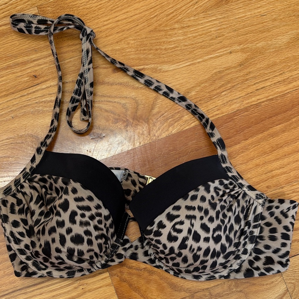 Victoria's Secret Leopard Print Bikini Top